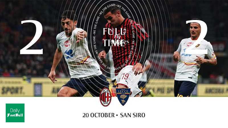 نتیجه بازی میلان و لچه/ توقف میلان با سرمربی جدید