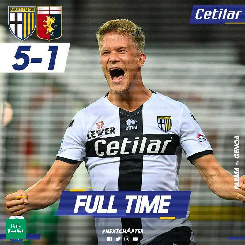 پیروزی پرگل پارما مقابل جنوا