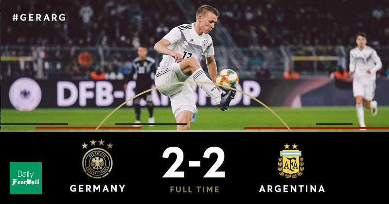 نتیجه بازی آلمان و آرژانتین/ مانشافت پیروزی را از دست داد