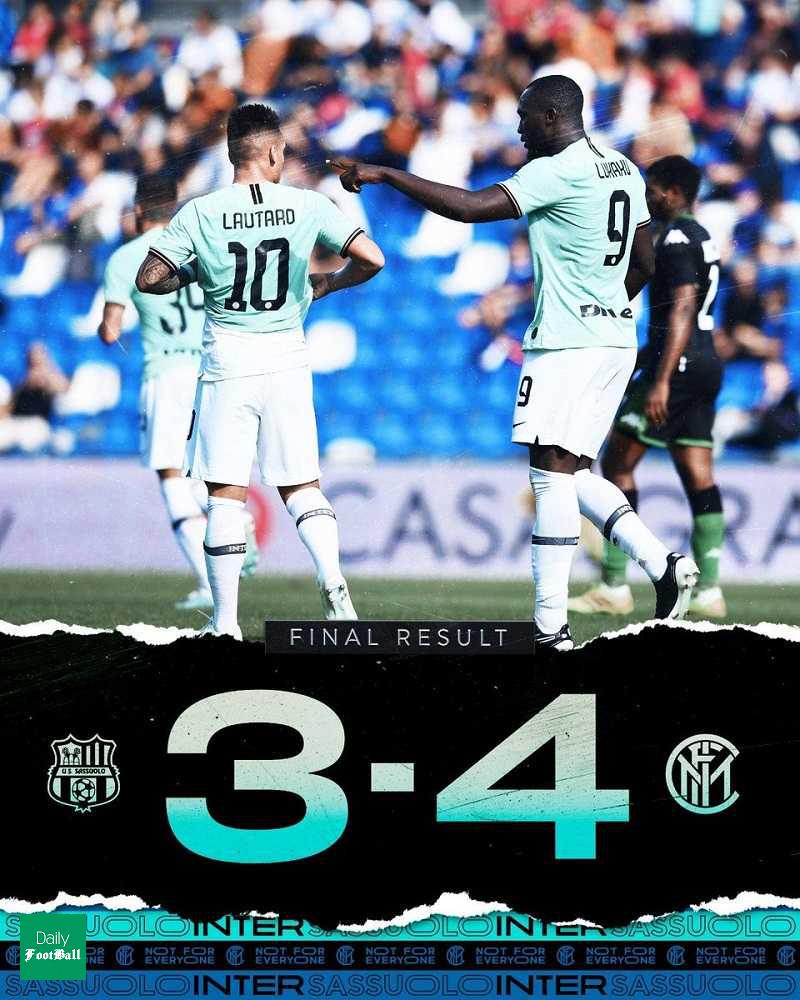 نتیجه بازی اینتر و ساسولو/ پیروزی سخت اینتر در یک بازی پرگل