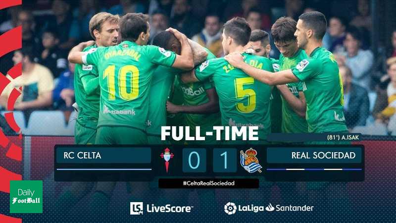 صعود سوسیداد به رده دوم با پیروزی مقابل سلتاویگو