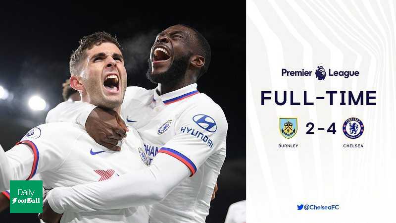 نتیجه بازی چلسی و برنلی/ هفتمین برد متوالی شاگردان لمپارد