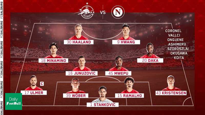 ترکیب اصلی سالزبورگ و ناپولی برای بازی امشب