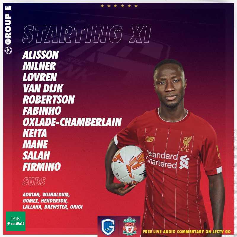 ترکیب اصلی لیورپول مقابل خنک