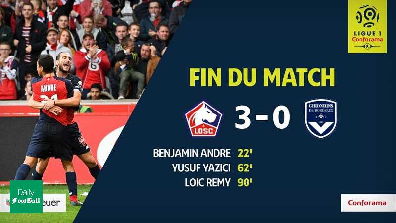 پیروزی خانگی لیل مقابل بوردو