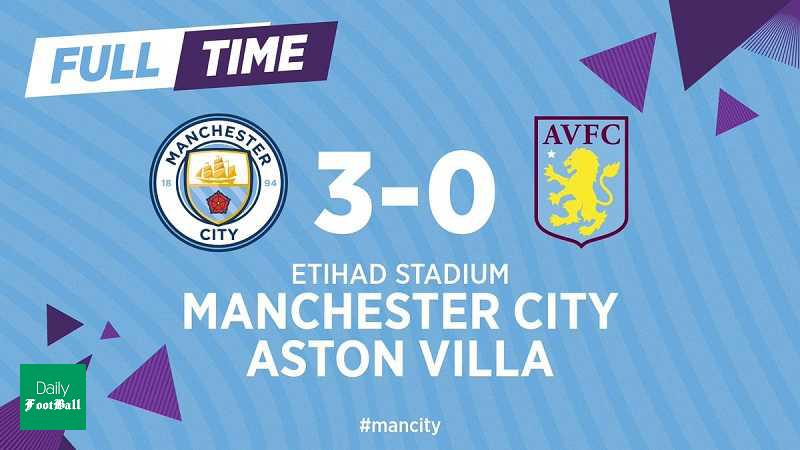 نتیجه بازی منچسترسیتی و استون ویلا/ بازگشت شاگردان گواردیولا به رده دوم