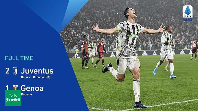 نتیجه بازی یوونتوس و جنوا/ یووه با گل رونالدو صدر جدول را پس گرفت