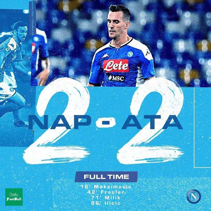 زور ناپولی به آتالانتا نرسید