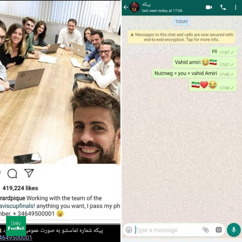 عکس/ شوخی عجیب ایرانی ها با جرارد پیکه