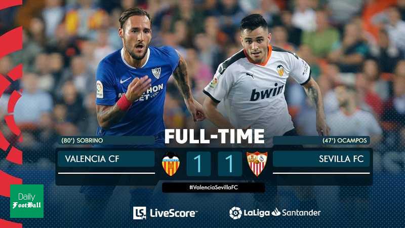 نتیجه بازی والنسیا و سویا/ تساوی در مستایا