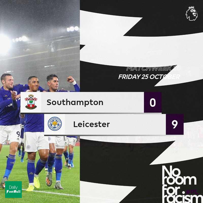 لسترسیتی ساوتهمپتون را به توپ بست