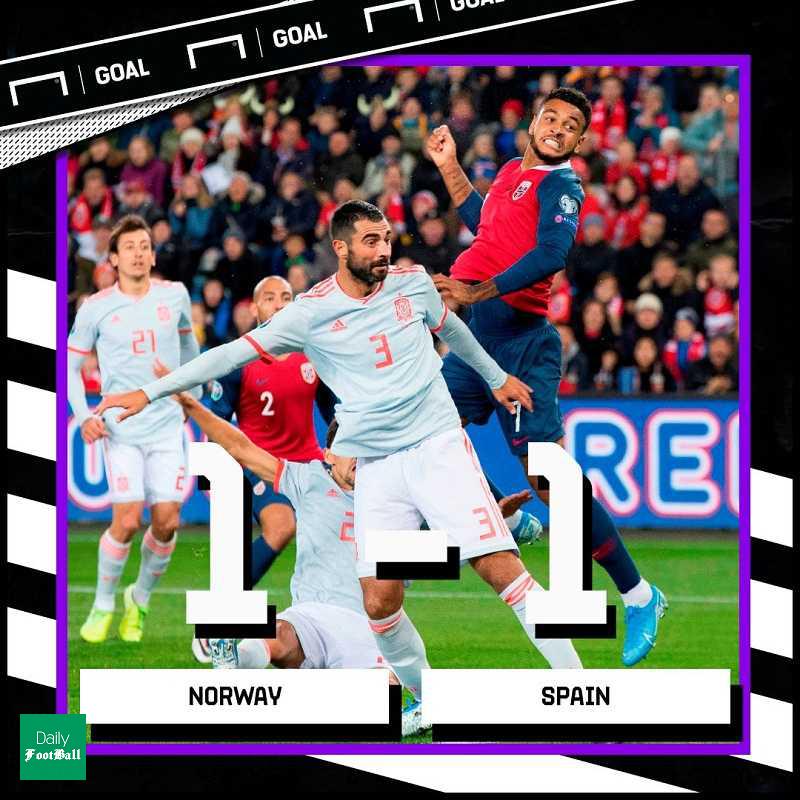 نتیجه بازی اسپانیا و نروژ/ تساوی لاروخا در شب رکوردشکنی راموس
