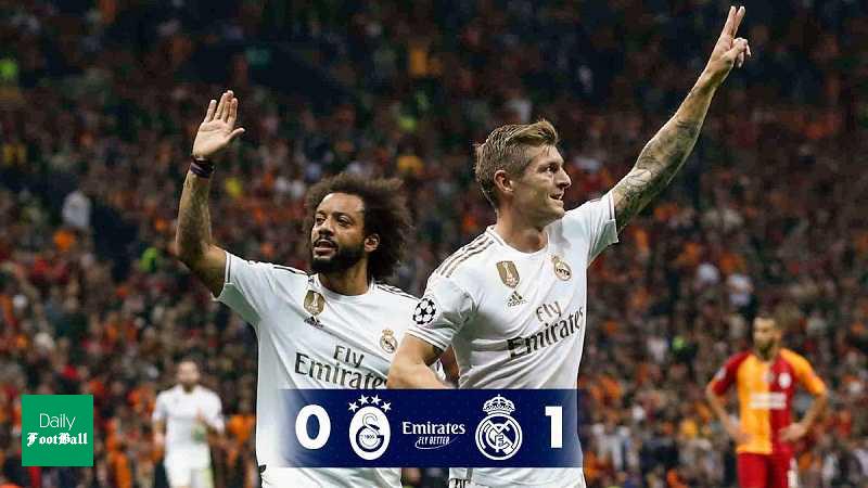 نتیجه بازی رفت رئال مادرید و گالاتاسرای در مرحله گروهی لیگ قهرمانان اروپا