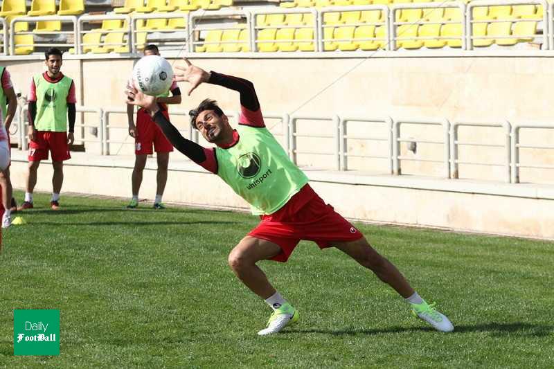 عکس/ شجاع خلیل زاده دروازه بان شد!