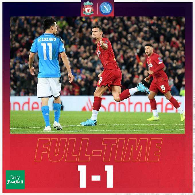 نتیجه بازی لیورپول و ناپولی/ توقف شاگردان کلوپ در خانه