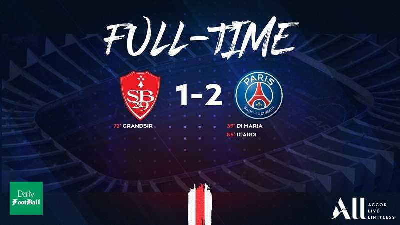نتیجه بازی پاری سن ژرمن و برست/ پیروزی سخت پاریسی ها
