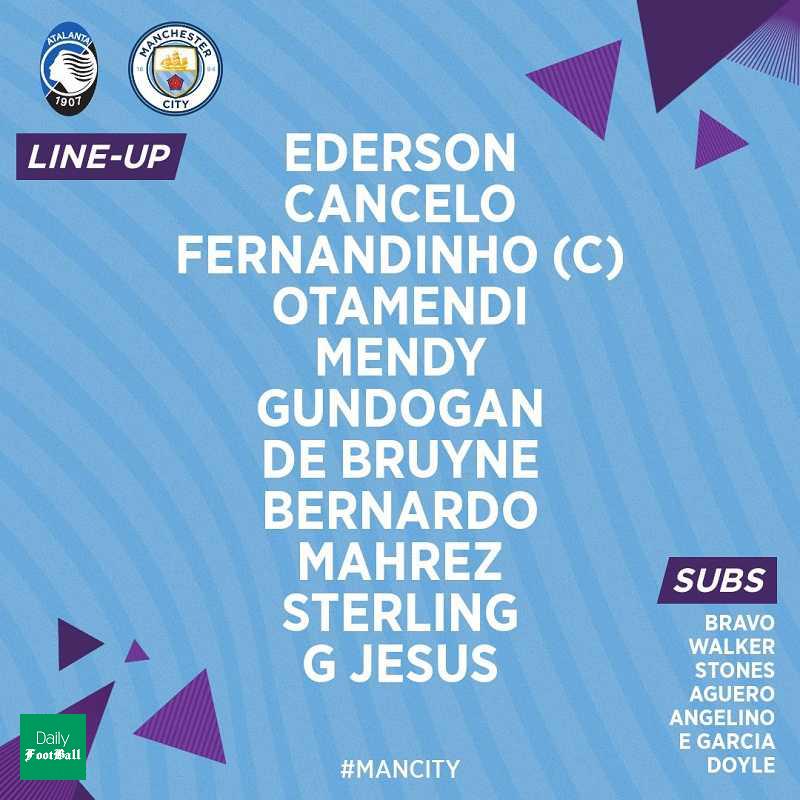 ترکیب آتالانتا و منچسترسیتی مشخص شد