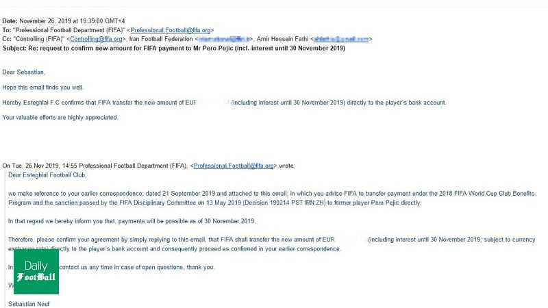 خبر خوش فیفا به استقلالی ها