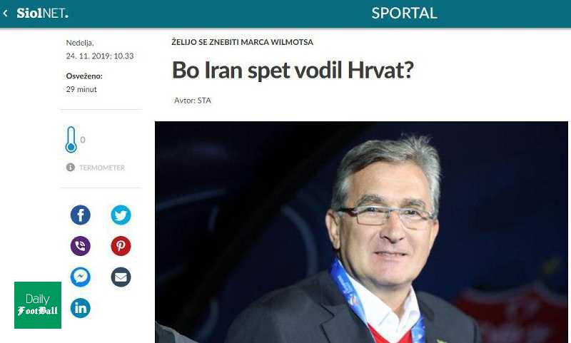 آخرین خبر در مورد بازگشت برانکو به تیم ملی ایران