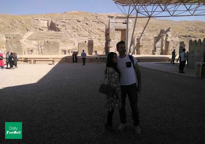 عکس/ استراماچونی و همسرش در تخت جمشید