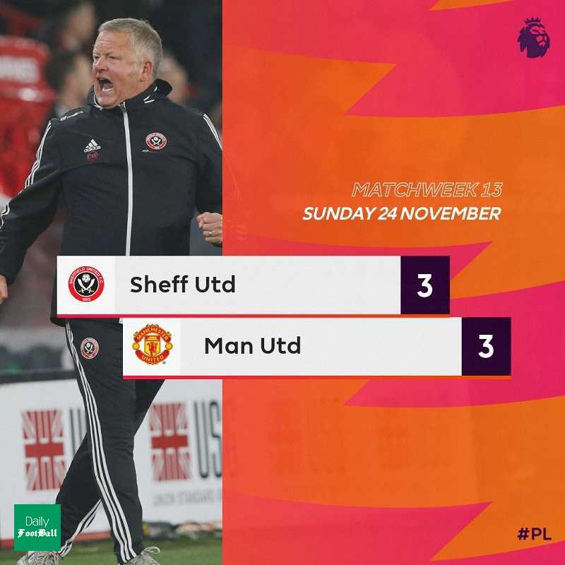 نتیجه بازی منچستریونایتد و شفیلد یونایتد/ تساوی پرگل شیاطین سرخ