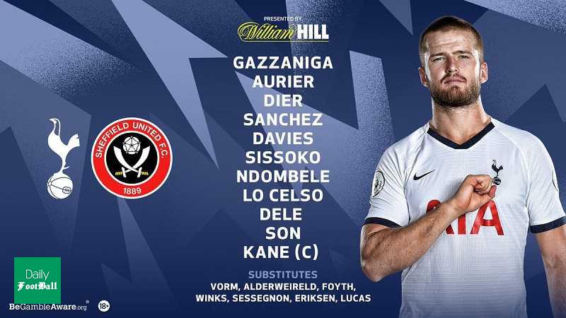 ترکیب تاتنهام مقابل شفیلد یونایتد مشخص شد