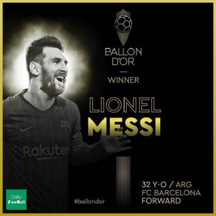 لیونل مسی برنده توپ طلا 2019