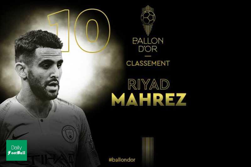 ریاض محرز در جایگاه دهم فهرست بهترین بازیکن جهان