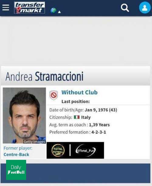 استراماچونی بدون باشگاه شد + عکس