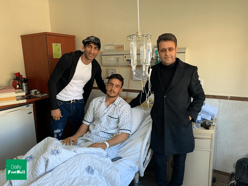 دو دروازه بان پرسپولیس در بیمارستان