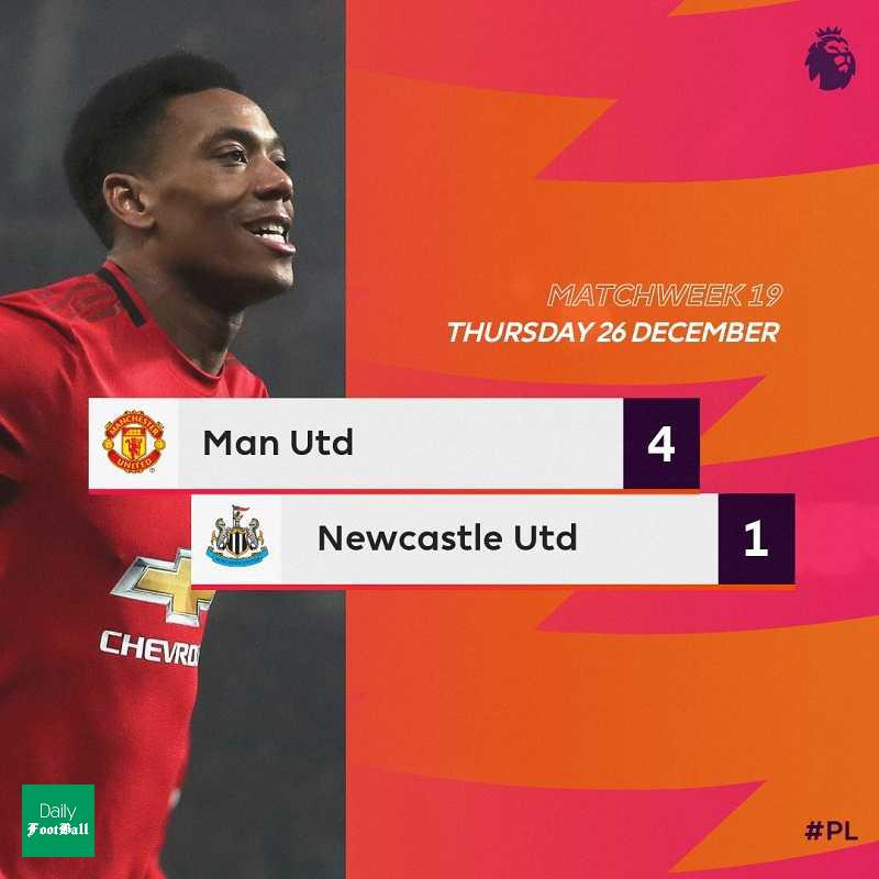 نتیجه بازی منچستریونایتد و نیوکاسل/ پیروزی خانگی شیاطین سرخ