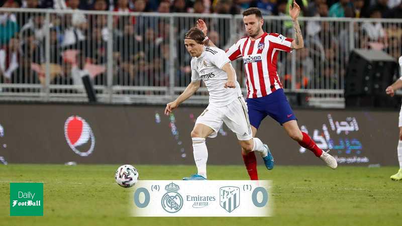 نتیجه بازی رئال مادرید و اتلتیکو مادرید/ قهرمانی رئال در سوپرجام اسپانیا 2020