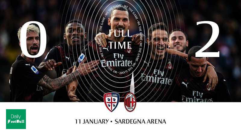 نتیجه بازی میلان و کالیاری/ پیروزی میلان با گلزنی زلاتان