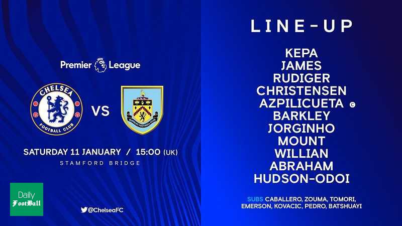 ترکیب چلسی مقابل برنلی برای بازی امشب 21 دی 98