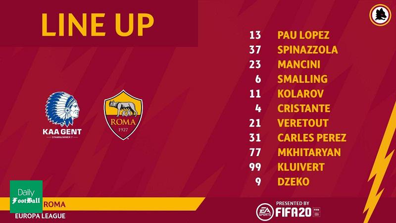 ترکیب رم مقابل خنت برای بازی امشب 8 اسفند 98