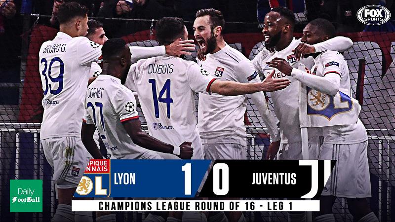 نتیجه بازی یوونتوس و لیون دیشب چهارشنبه 7 اسفند 98