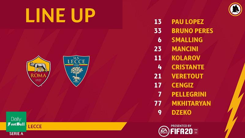 ترکیب رم مقابل لچه برای بازی امشب 4 اسفند 98