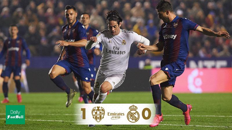 نتیجه بازی رئال مادرید و لوانته/ شکست بدموقع شاگردان زیدان