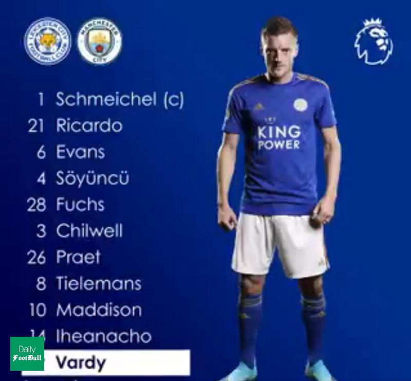 ترکیب منچسترسیتی و لسترسیتی برای بازی امشب 3 اسفند 98