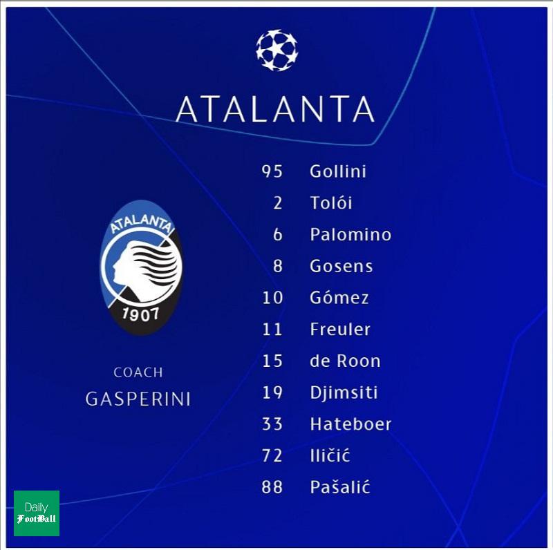 ترکیب آتالانتا و والنسیا برای بازی امشب 30 بهمن 98