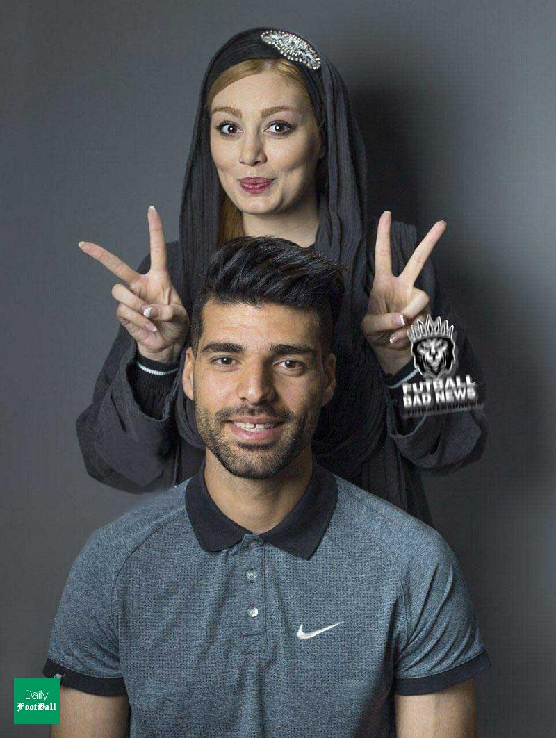 عکس لورفته مهدی طارمی و سحر قریشی در آتلیه