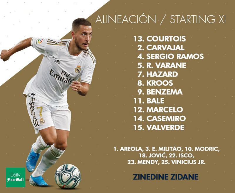 ترکیب رئال مادرید مقابل سلتاویگو برای بازی امشب 27 بهمن 98