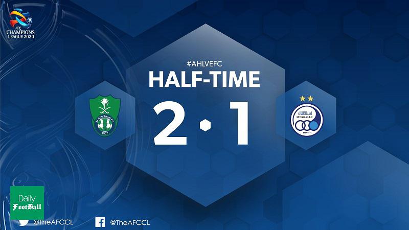 نتیجه بازی رفت استقلال و الاهلی امشب دوشنبه 28 بهمن 98