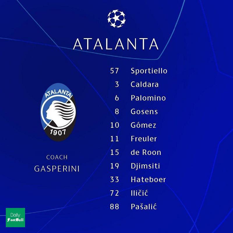 ترکیب والنسیا و آتالانتا برای بازی امشب 20 اسفند 98