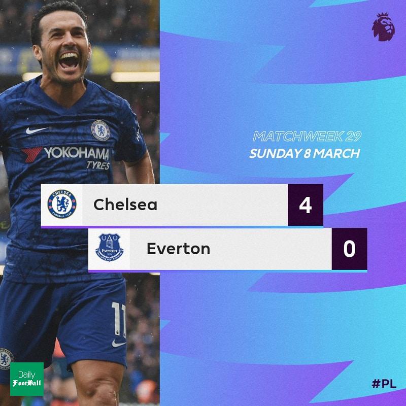 نتیجه بازی چلسی و اورتون امشب یکشنبه 18 اسفند 98