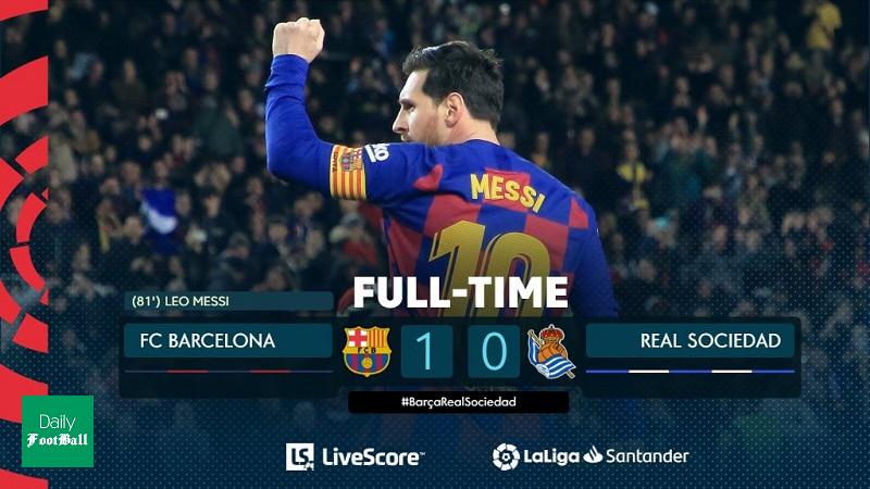 نتیجه بازی بارسلونا و رئال سوسیداد امشب شنبه 17 اسفند 98