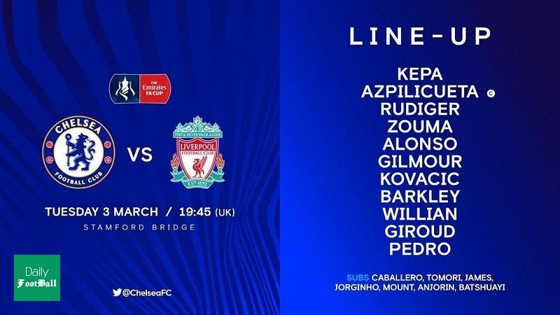 ترکیب چلسی و لیورپول برای بازی امشب 13 اسفند 98