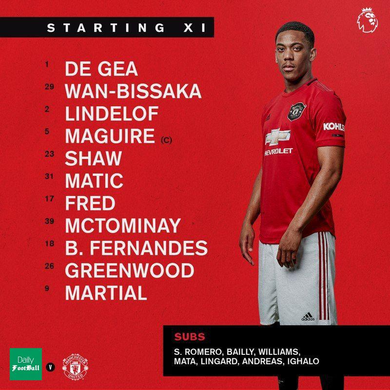 ترکیب منچستریونایتد مقابل اورتون برای بازی امروز 11 اسفند 98