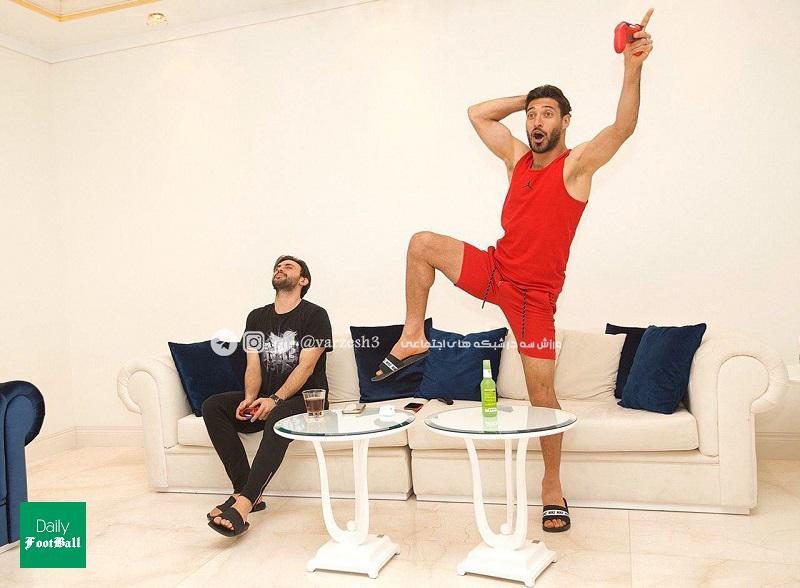 قرنطینه شجاع خلیل زاده و همسرش در خانه لاکچری +تصاویر