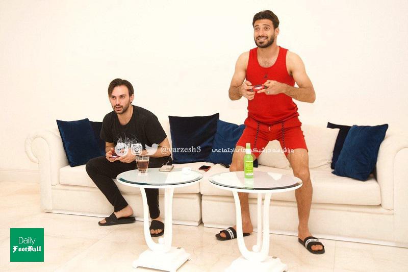 قرنطینه شجاع خلیل زاده و همسرش در خانه لاکچری +تصاویر